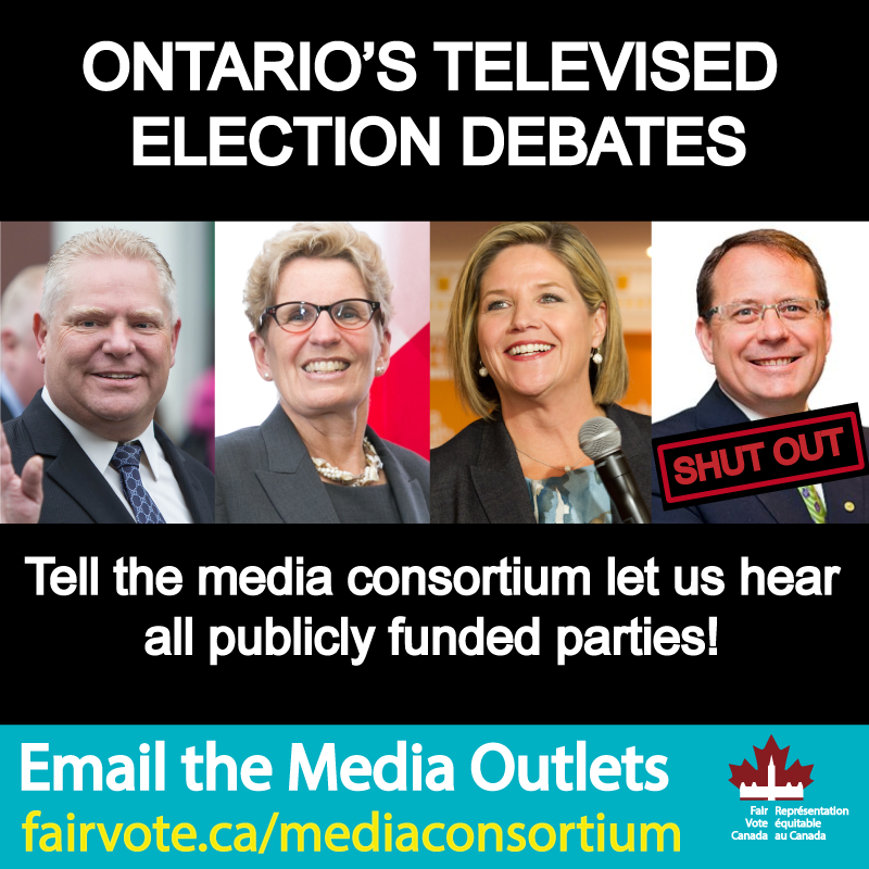 Write a letter to the media outlets to include Greens in the TV debates