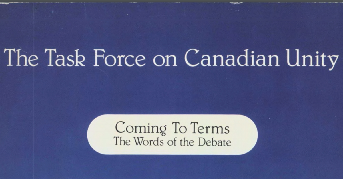 Task Force on Canadian Unity 1979 that recommended proportional representation