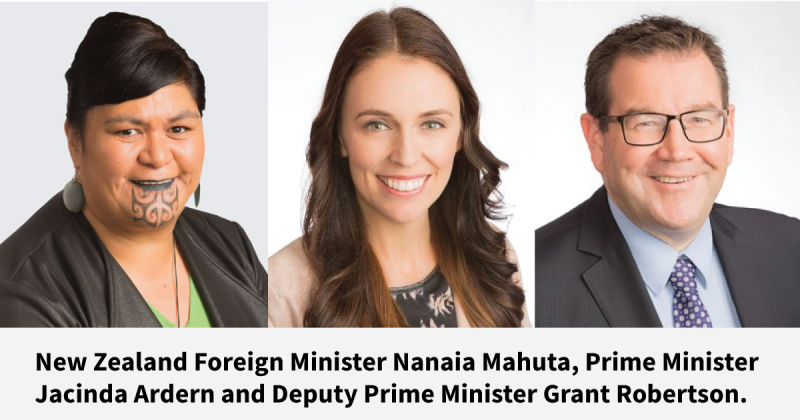 Jacinda Ardern and Ministers in New Zealand