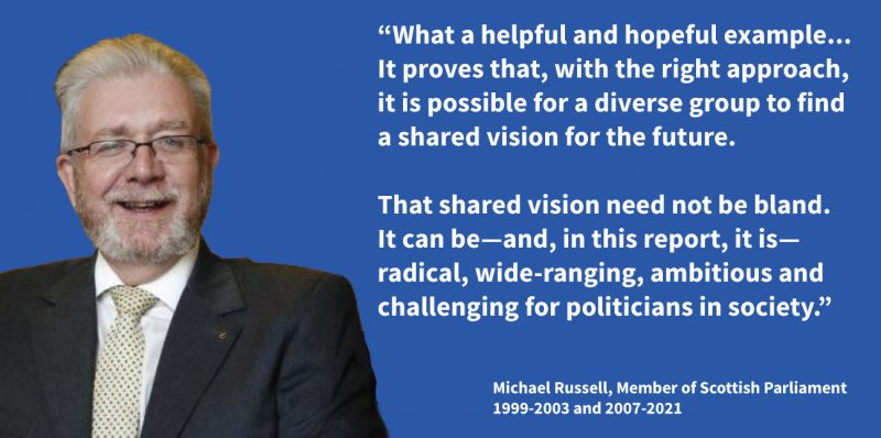 quote from MSP Michael Russell about proportional representation and citizens' assemblies in Scotland
