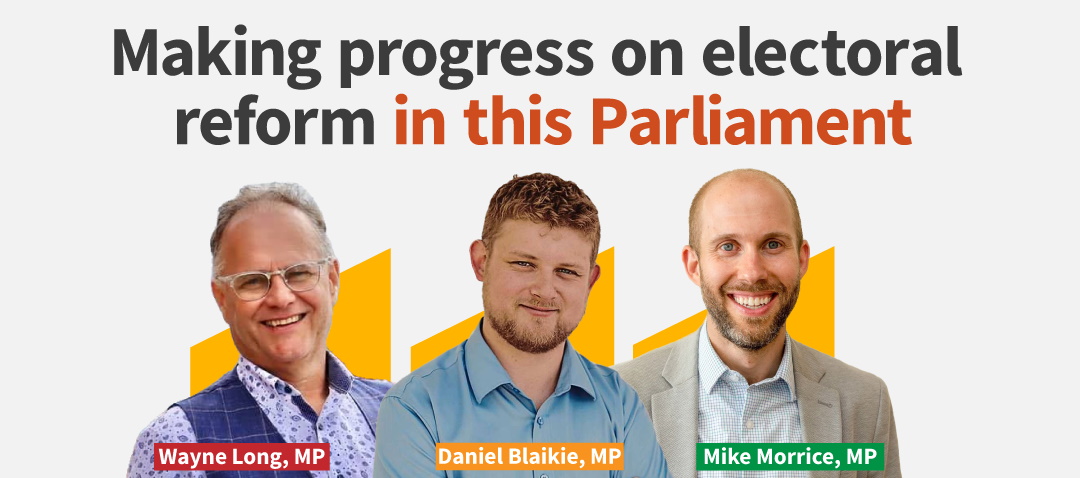 making progress on electoral reform in this Parliament webinar