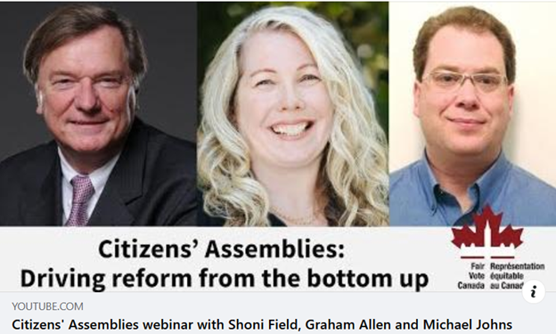 Citizens' Assemblies driving reform from the bottom up webinar