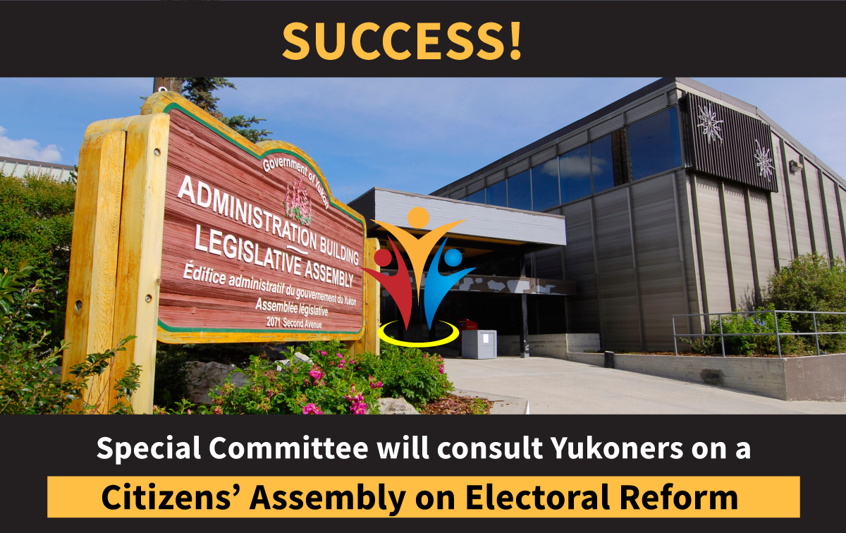 Yukon Special Committee on Electoral Reform to consult Yukoners about a citizens assembly