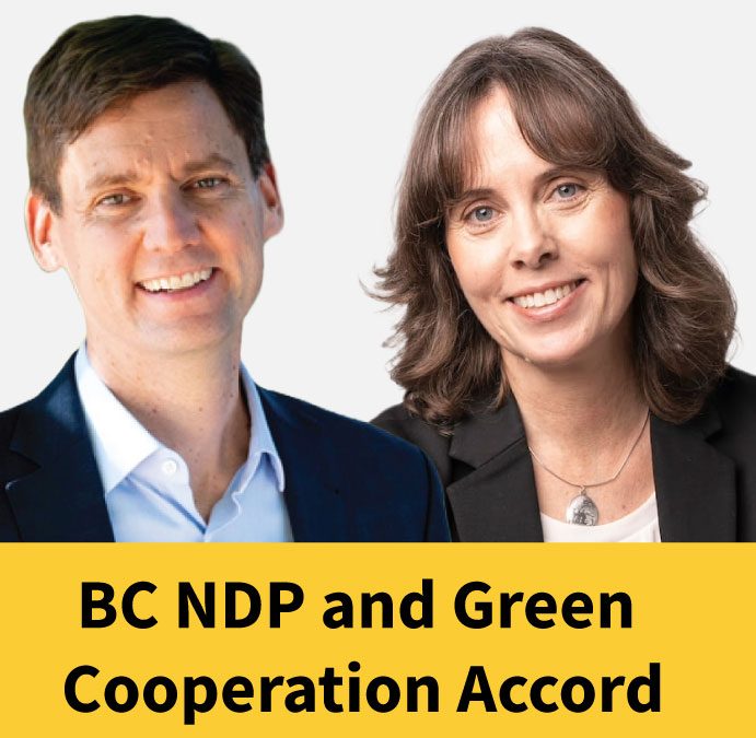 BC NDP and BC Green Accord includes a committee to look at proportional representation