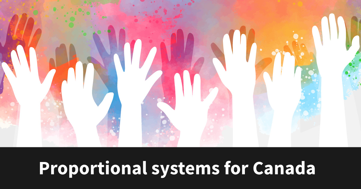 Proportional systems for Canada, picture of raised hands