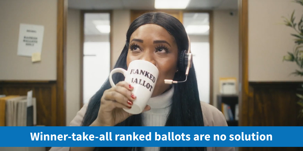 Winner-take-all ranked ballots are no solution, links to page on winner-take-all ranked ballots